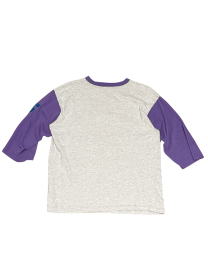 Vintage 90s Utah Jazz Raglan 3/4 Sleeve 3D T-Shirt - Men’s Medium