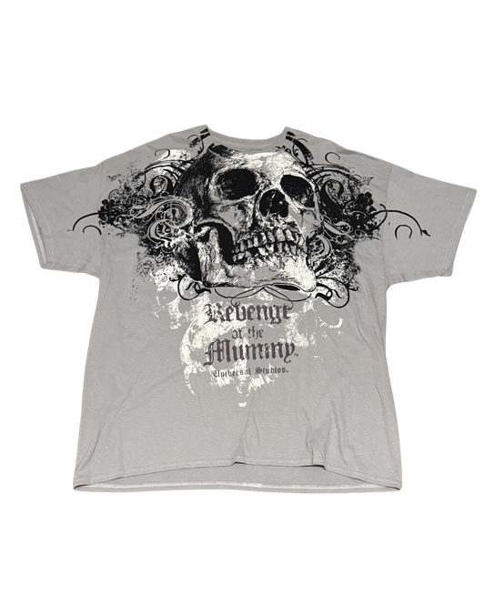 Universal Studios Revenge of the Mummy big Skull Graphic T-Shirt SIZE 2XL